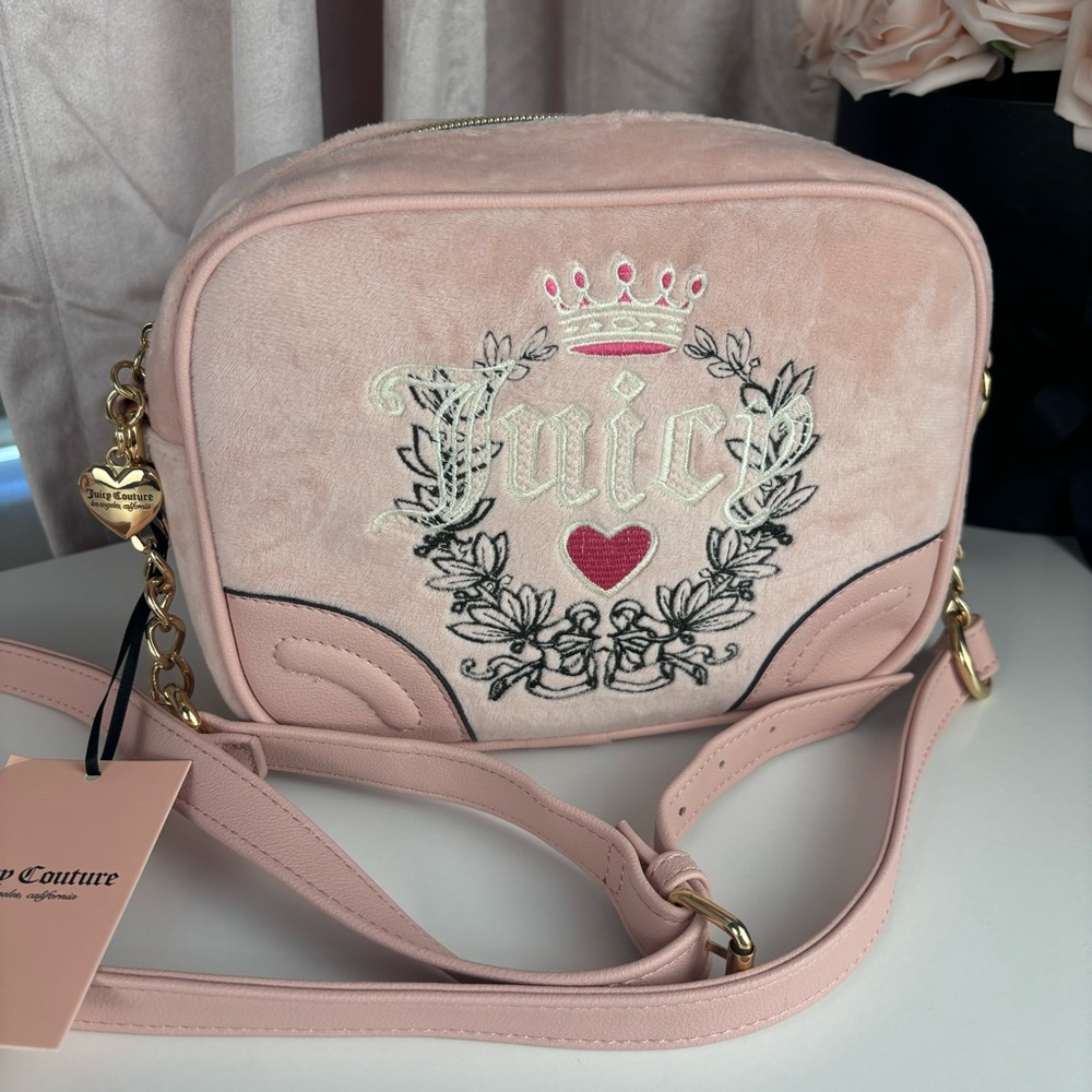 Juicy Couture Pink Diamond Heritage Signature Crossbody